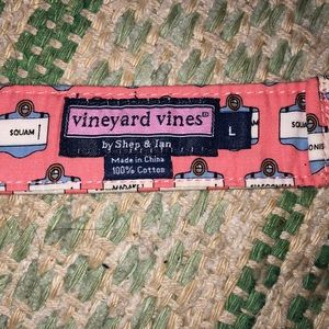 Vineyard vines Pink Nantucket signs D-ring belt